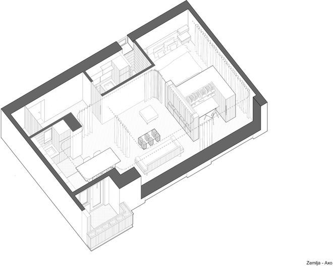 子做隔墙秒变灵活实用大空间米乐m6登录入口全屋用帘(图8)